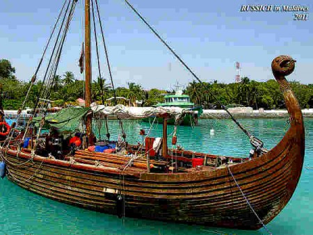 Koč Varjagských osadníků v Rusi.